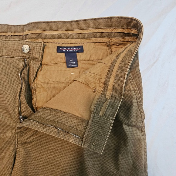 Roundtree & Yorke Sz 42 Straight Fit Shorts Brown Geo Design 9" inseam NWT L887 - Picture 6 of 6